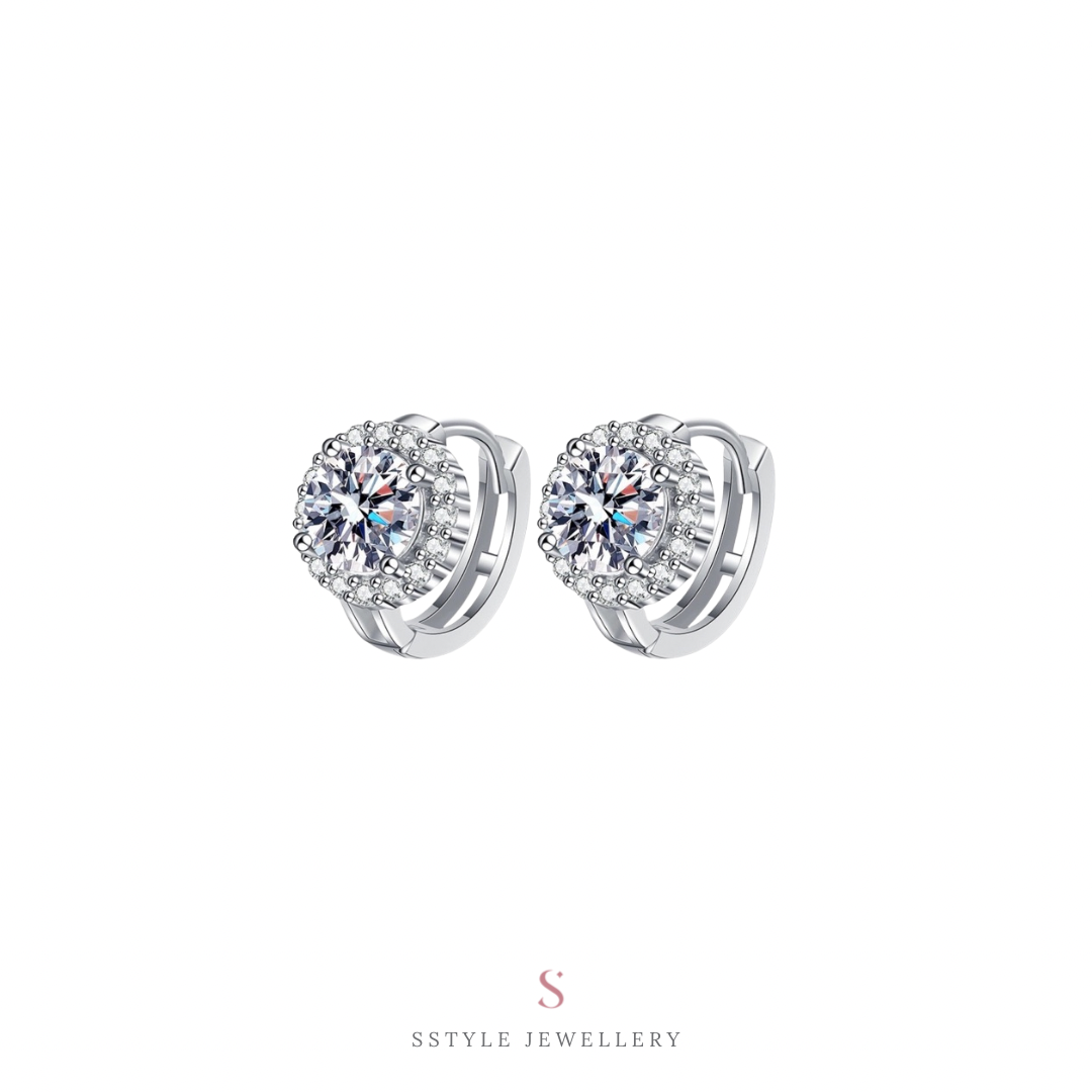 Maisie moissanite earrings