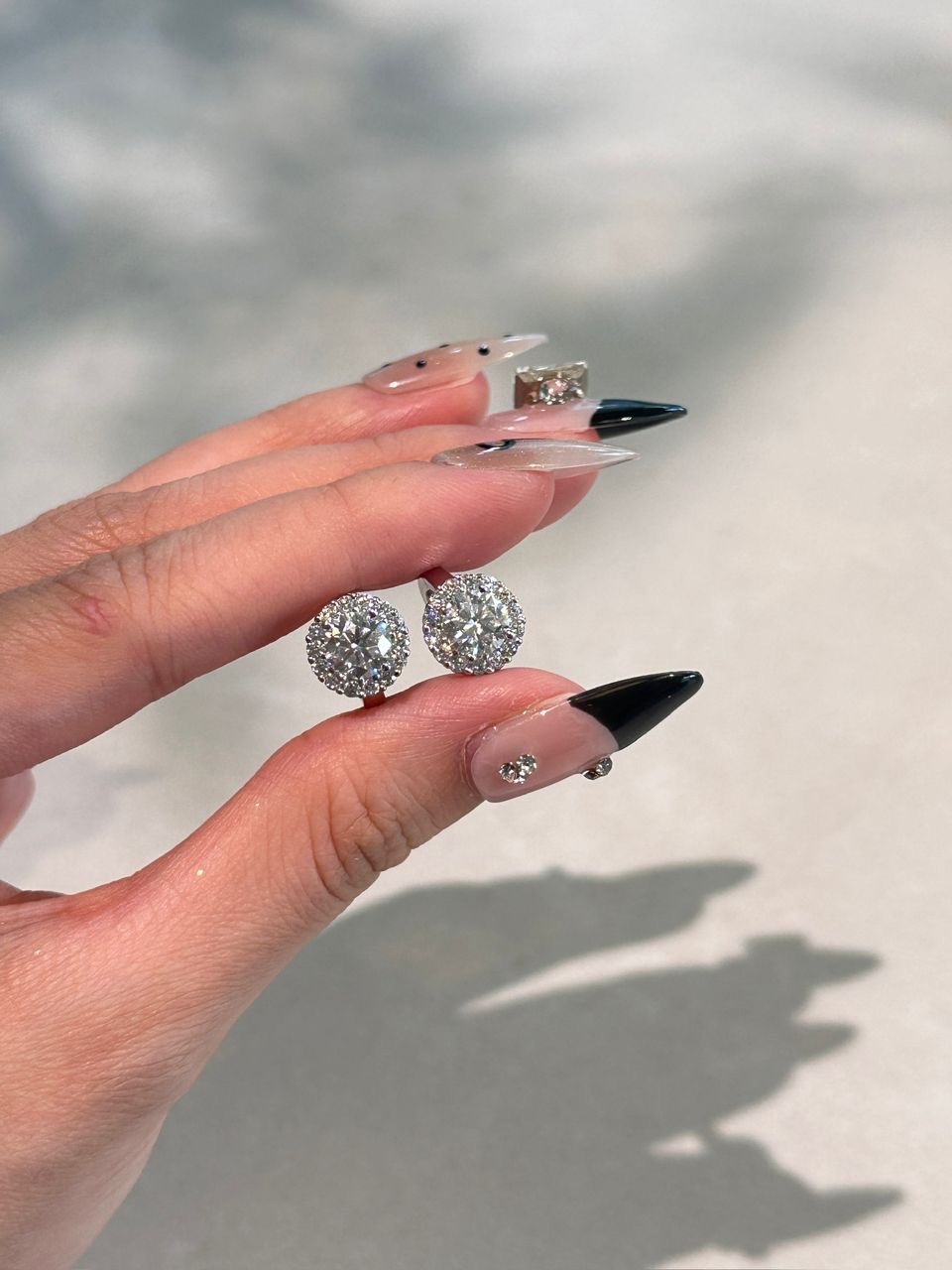Maisie moissanite earrings