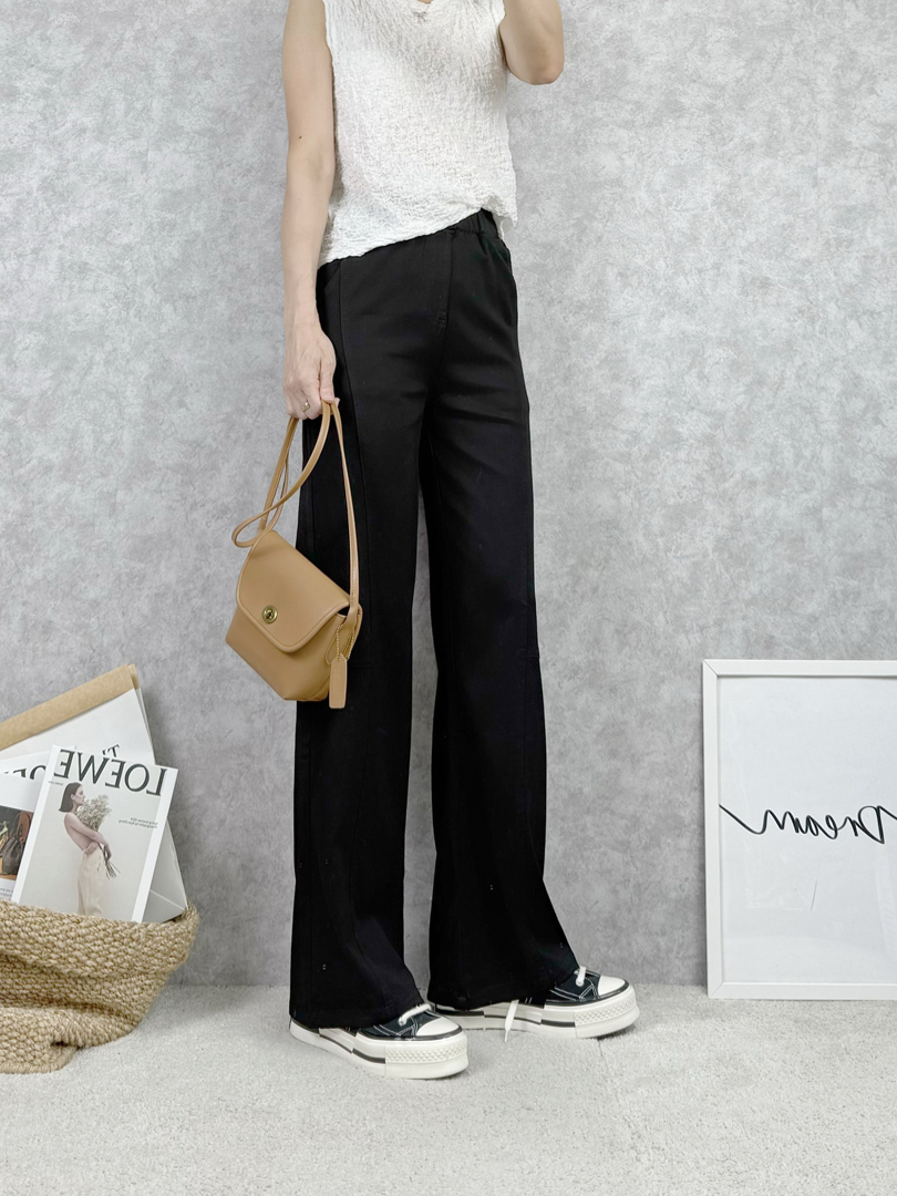 好感顯瘦黑神褲♡親膚有感修飾寬褲 ⚡️搶現貨⚡️