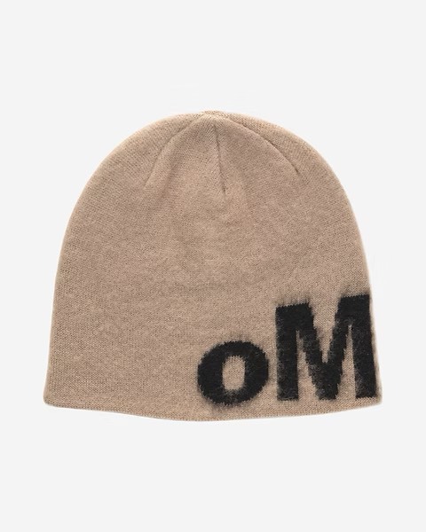 oMA Design Studio LOGO MOHAIR Skully Beanie 毛帽短毛帽