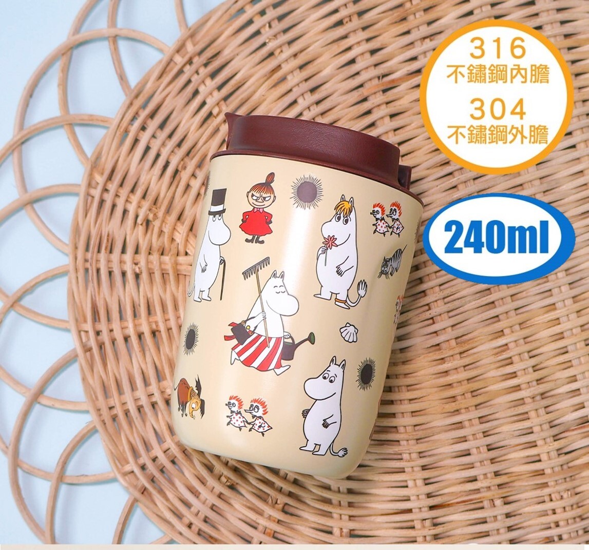 姆明一族 |真空冷熱不鏽鋼保溫杯 保溫瓶(240ML)