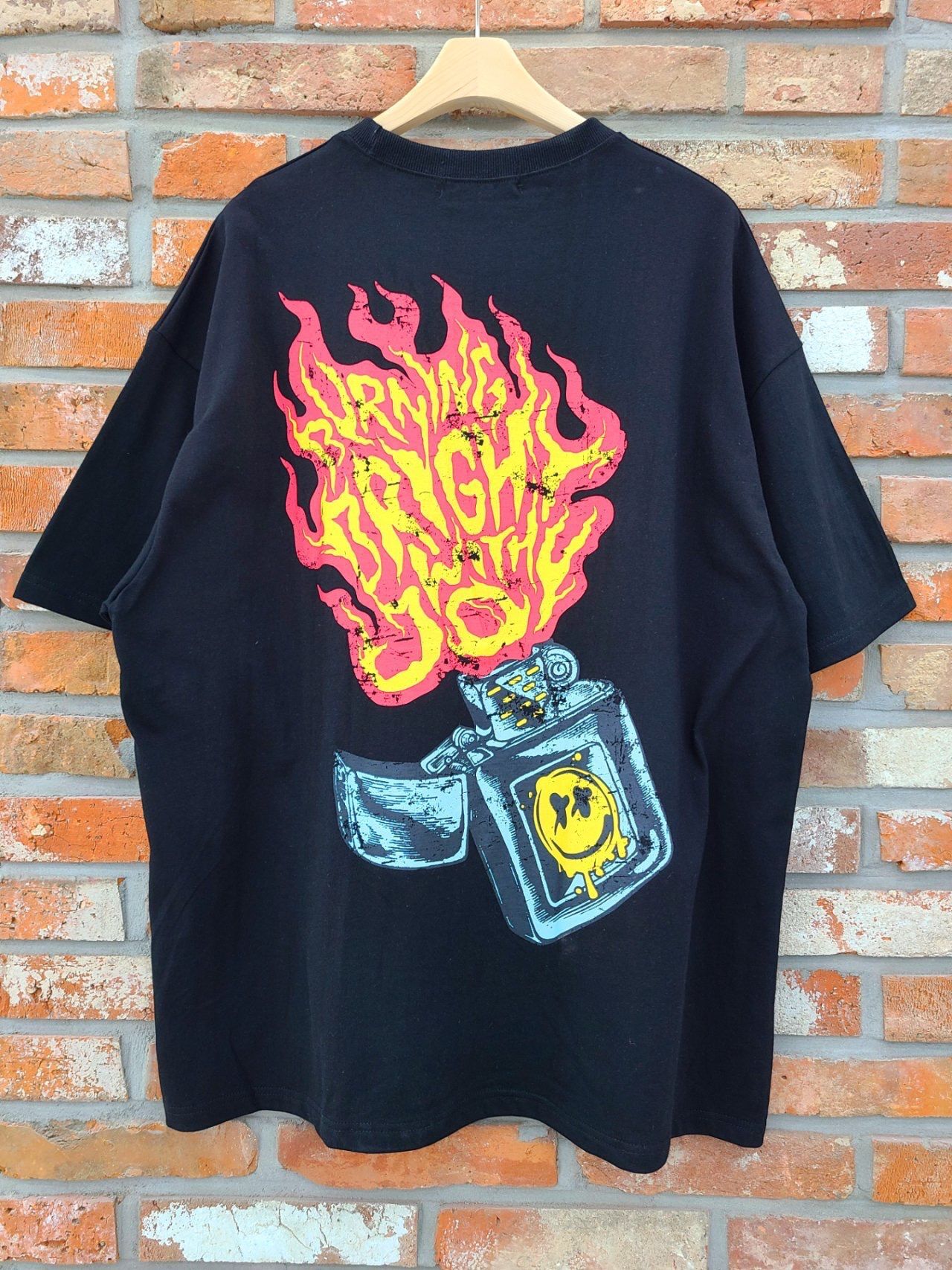 OverSize英文字圖案短袖Tee T5793