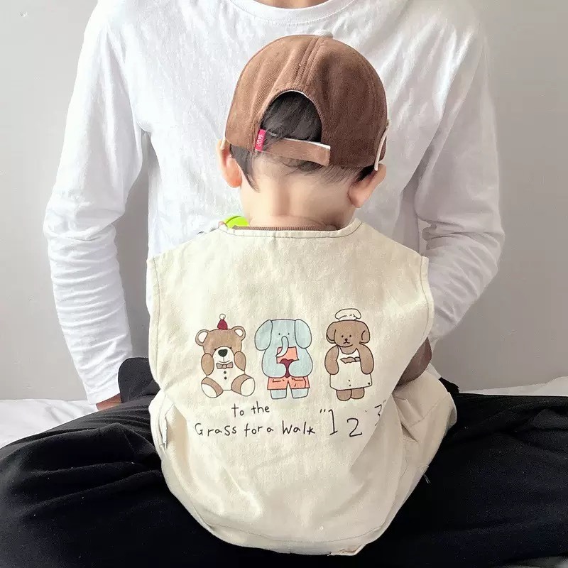 可愛動物塗鴉背心