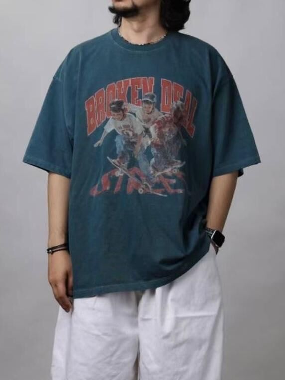 英文字圖案短袖Tee T5791