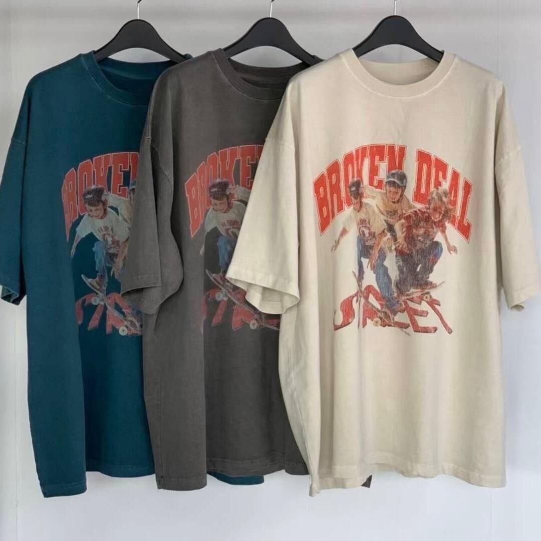 英文字圖案短袖Tee T5791