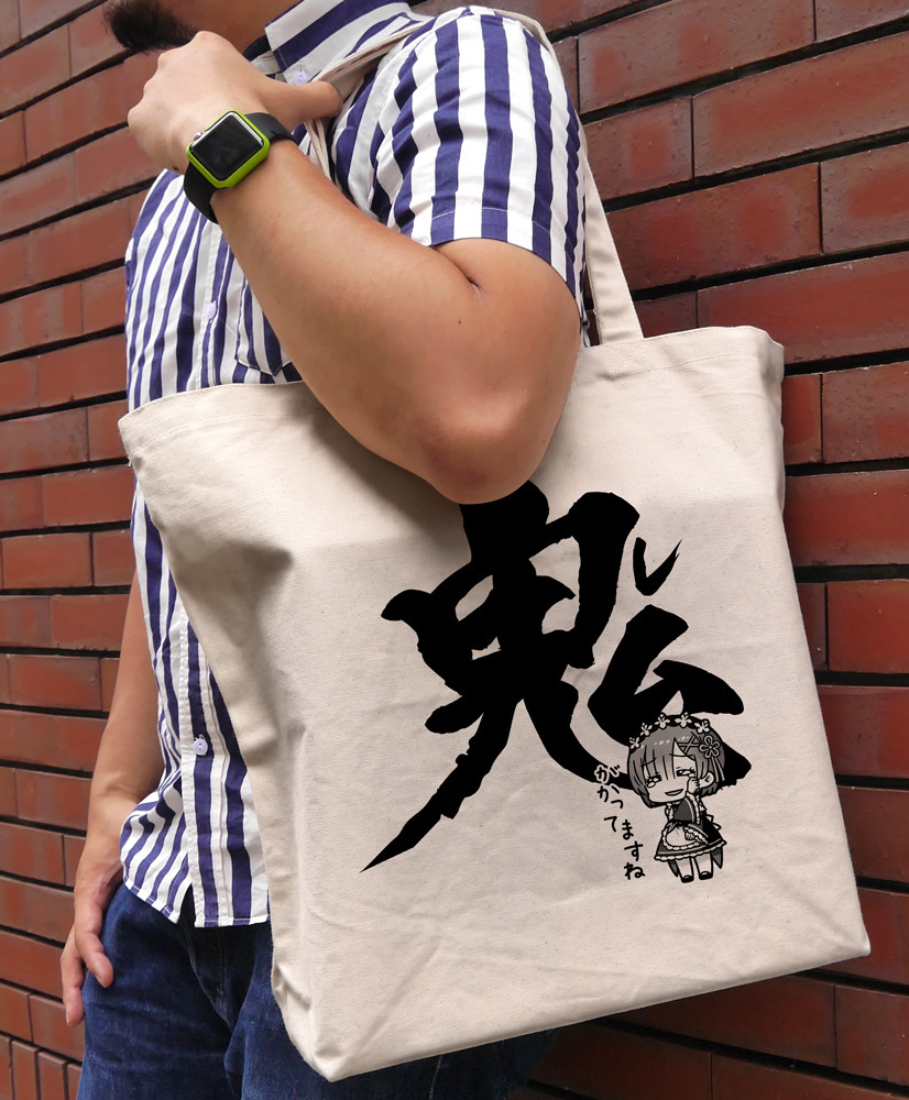 Cospa 0908 レム 鬼がかってますね ラージトート [Re:ゼロから始める異世界生活]