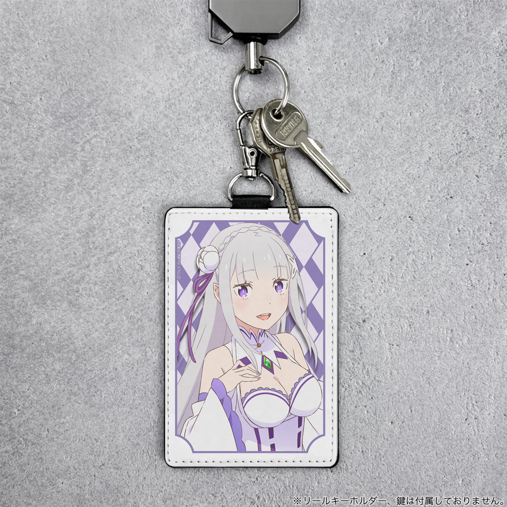 Cospa 0908 エミリア パスケース（ナスカン付き） [Re:ゼロから始める異世界生活]