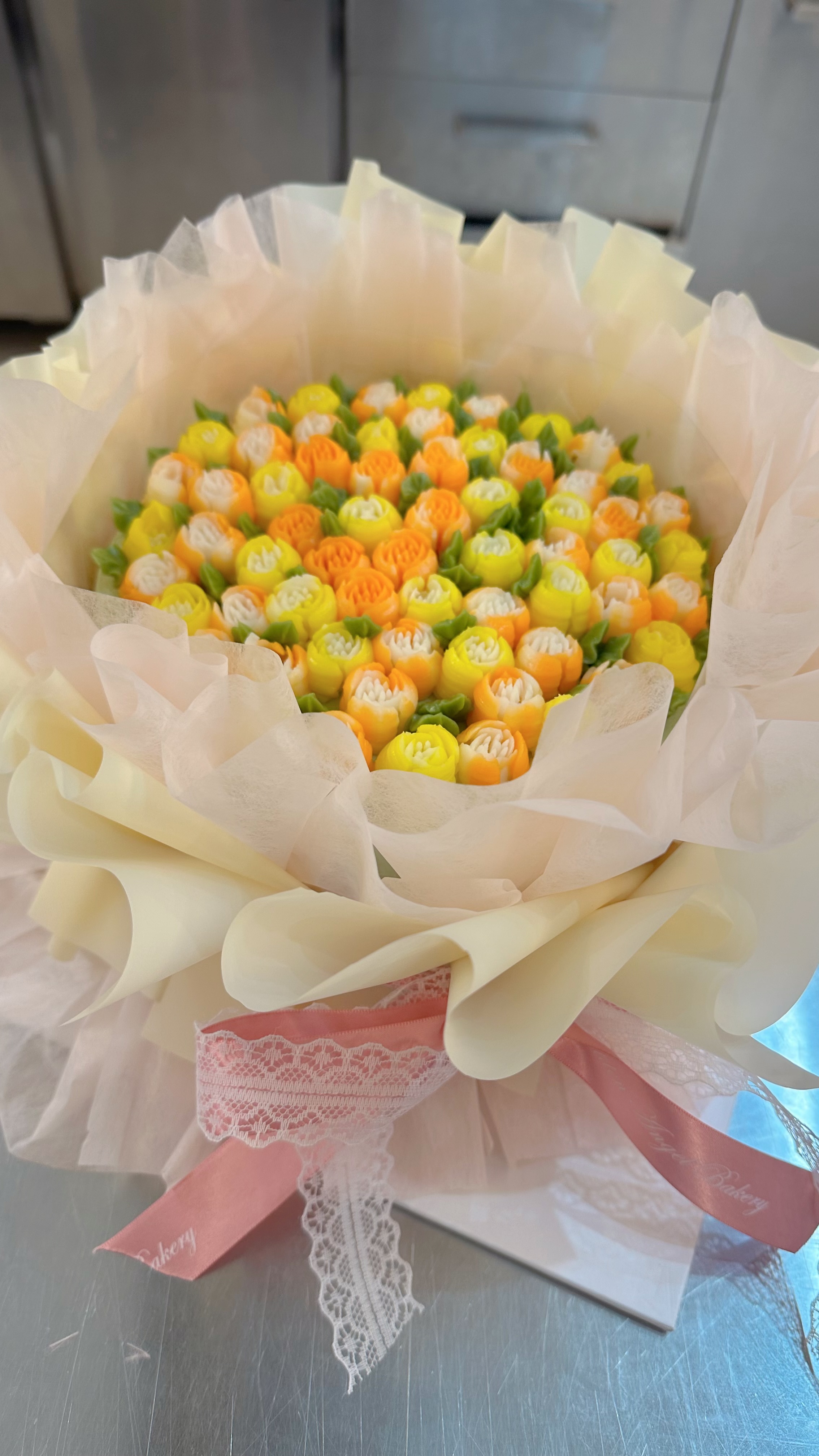 鬱金香花束蛋糕