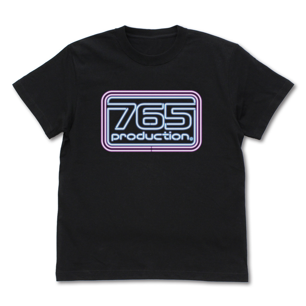 Cospa 0908 765プロ ロゴ ネオンサイン Tシャツ [THE IDOLM＠STER] BLACK