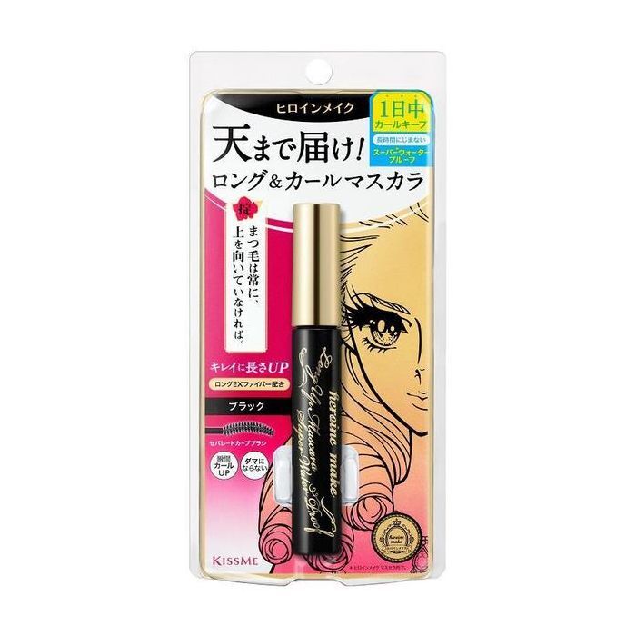 KISS ME Heroine Make Long & Curl Mascara Super Waterproof #01 Black 6g