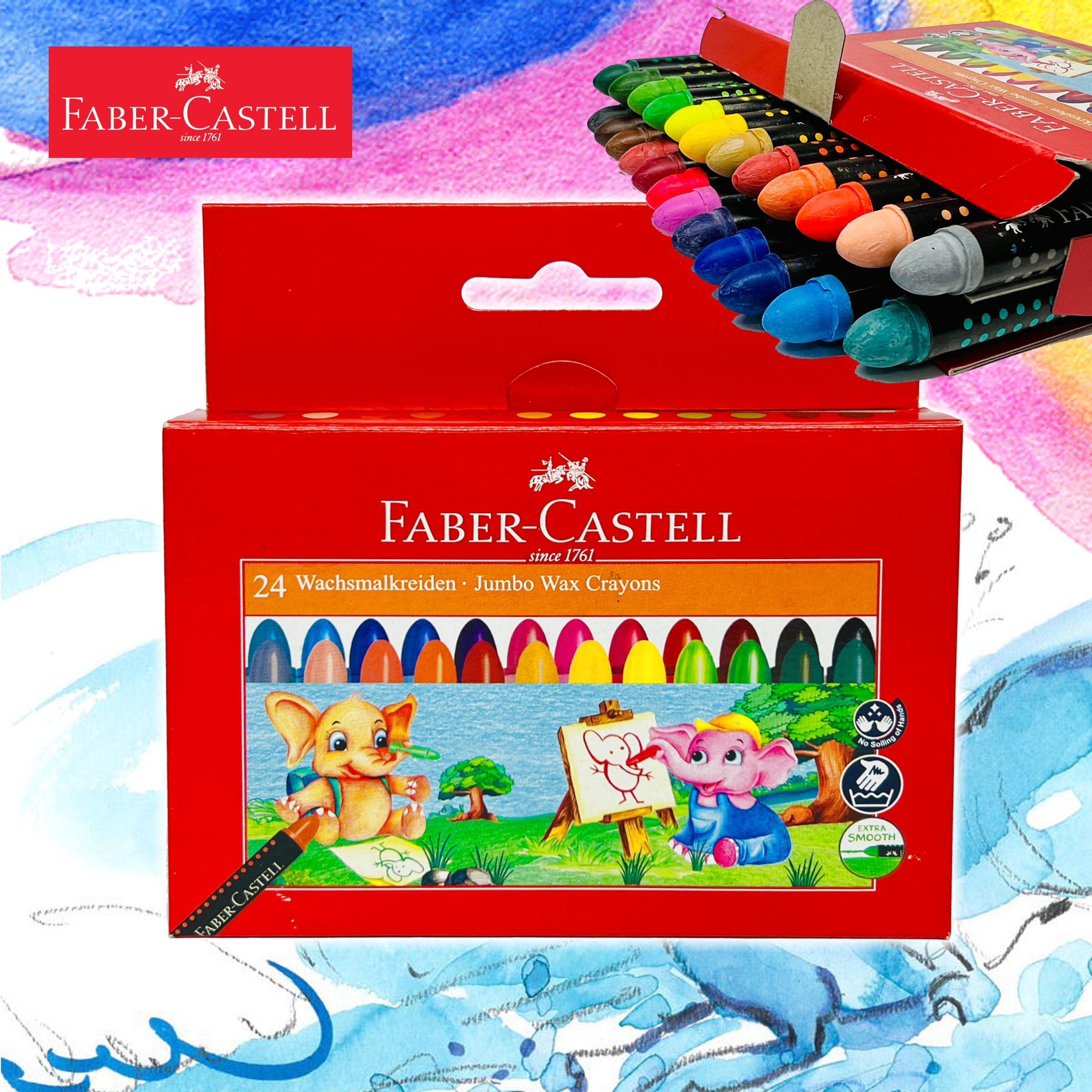輝栢嘉 - 德國FABER 珍寶蠟筆24色盒裝#120039《香港行貨》
