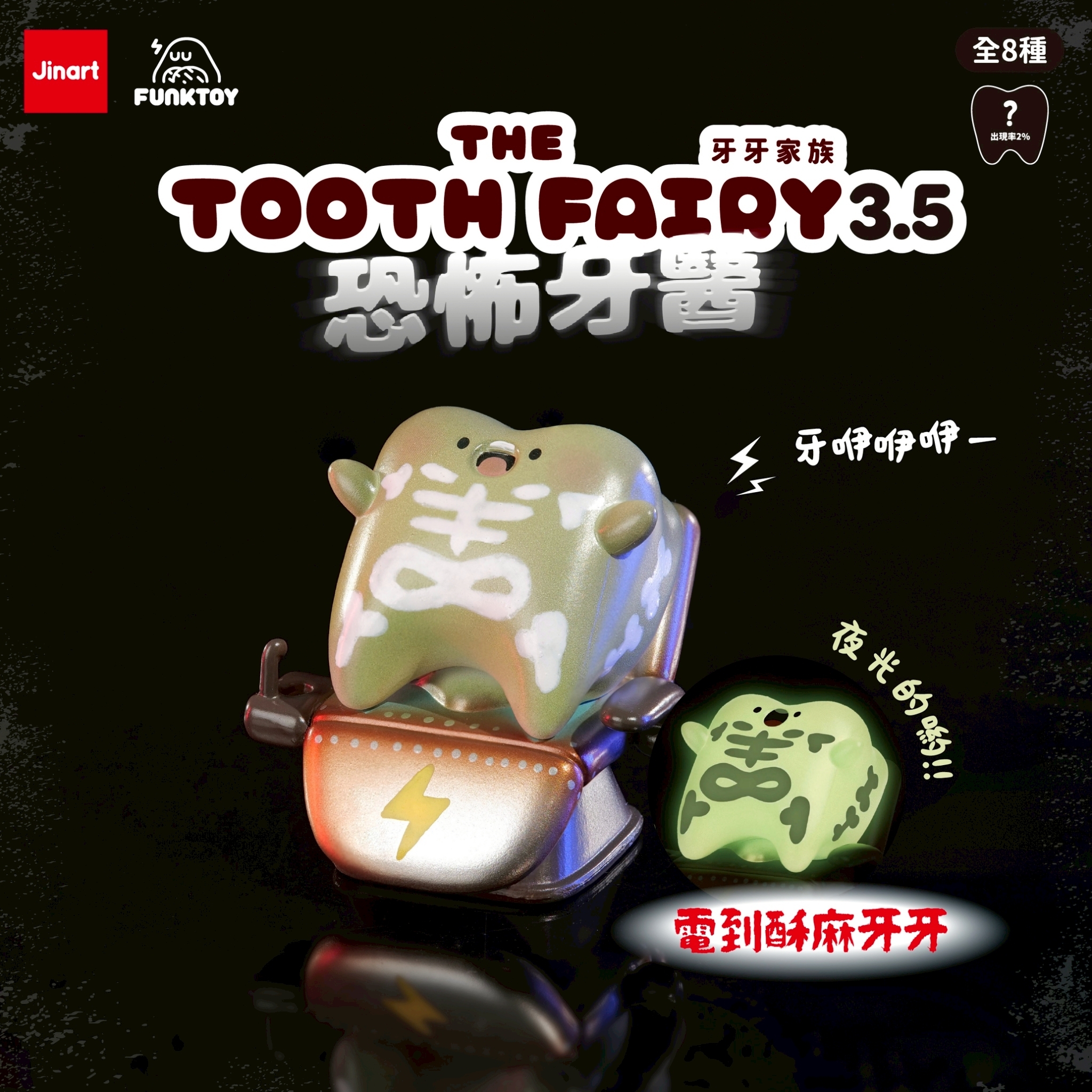 現貨/盲抽單售】JINART x Funktoy - 牙牙家族3.5_恐怖牙醫🔪 (全套8款)