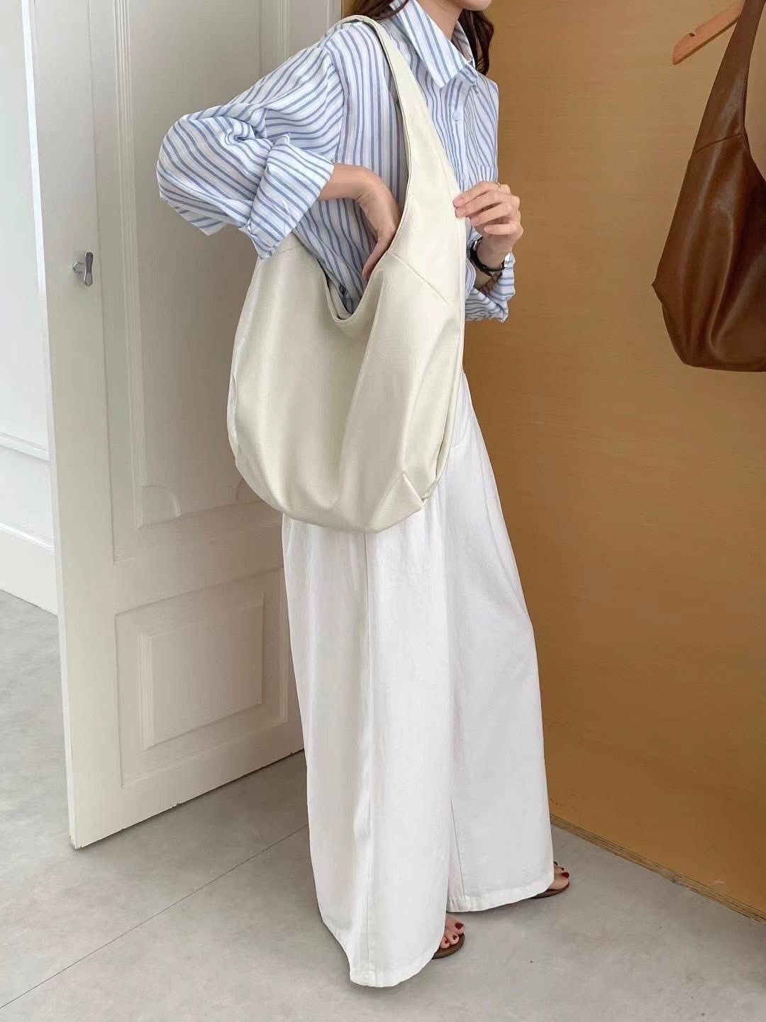 超輕軟仿手工鞣皮Hobo萬用包