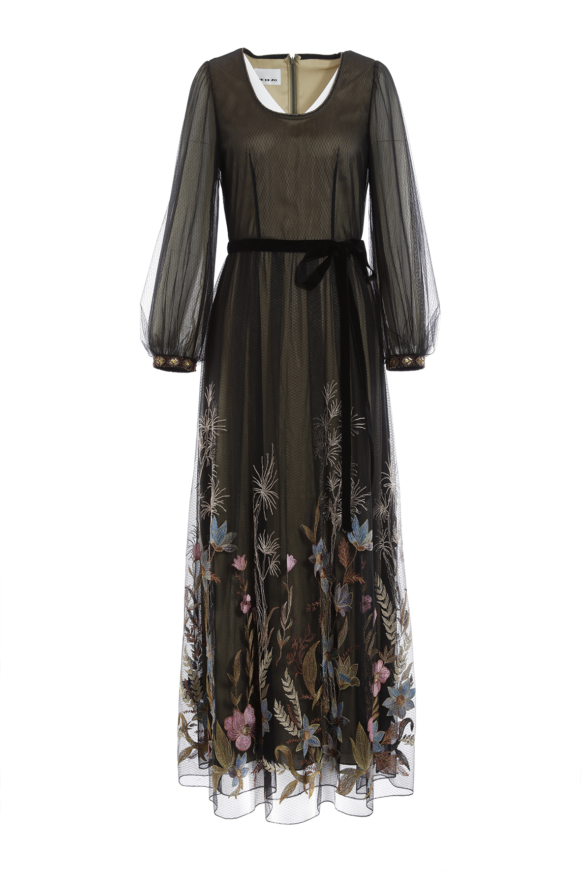 BC15029E1金色紙莎草長洋裝