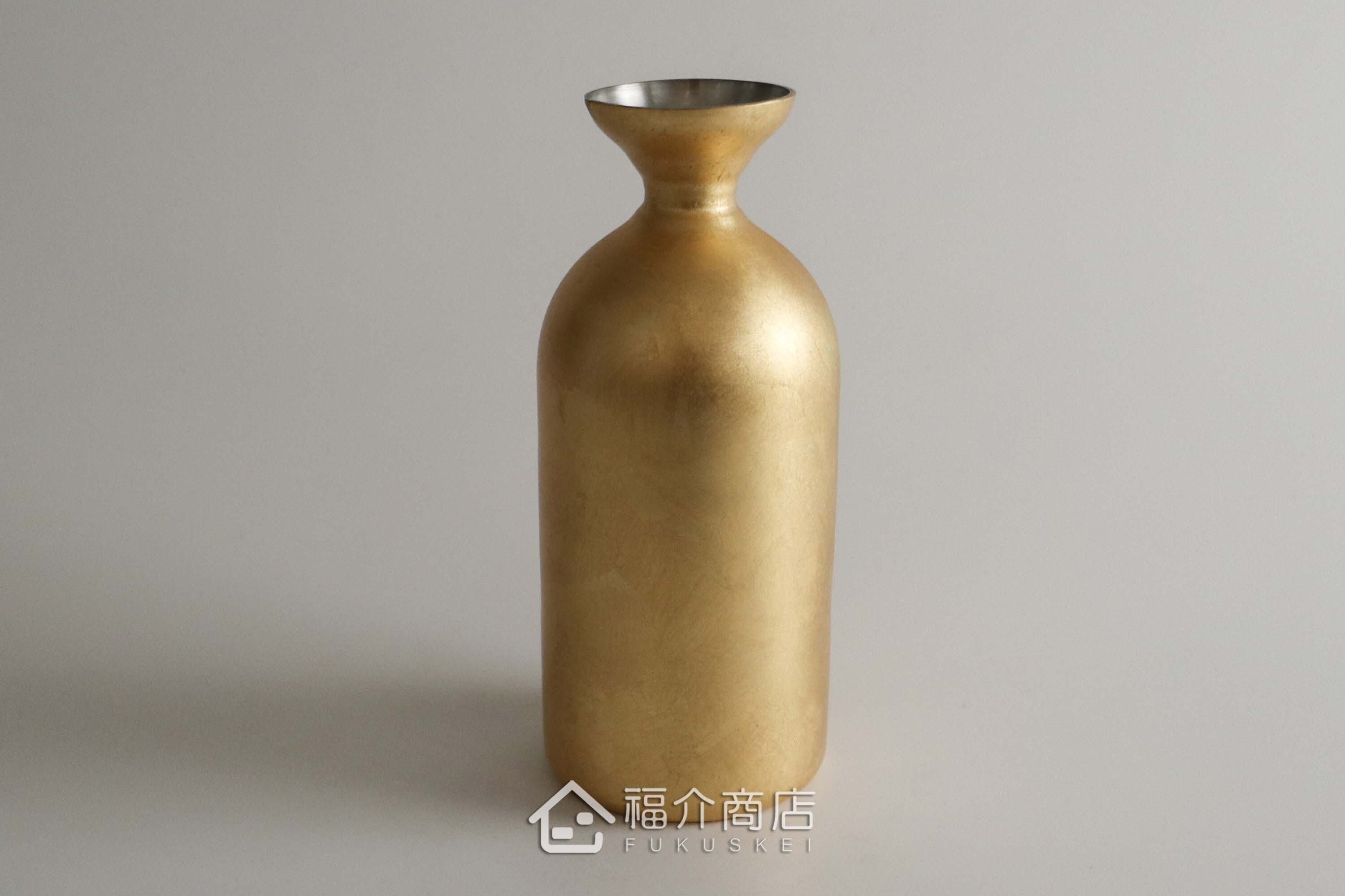 用於盛裝日本清酒用的金箔造型不鏽鋼材質雙層保溫壺