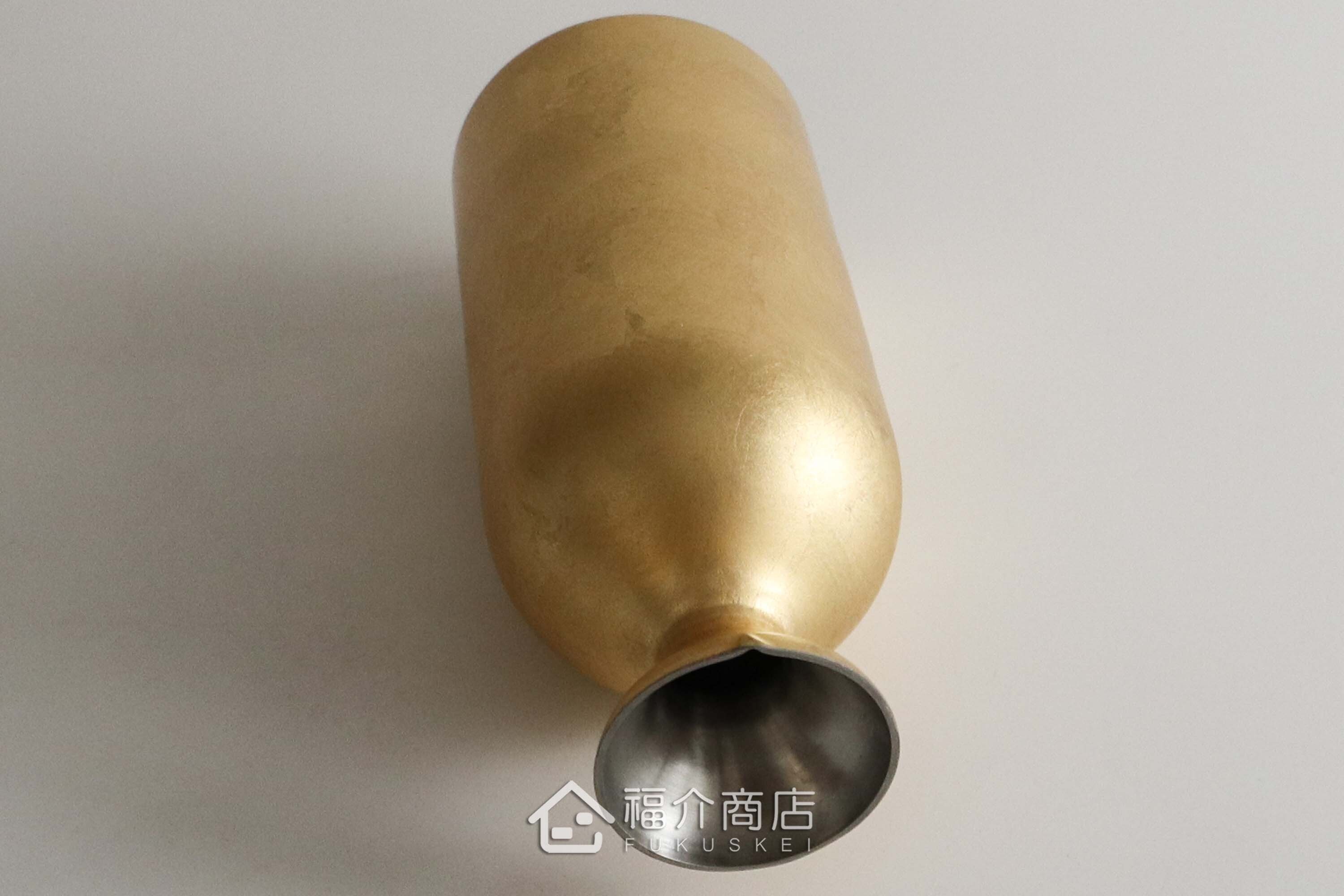 用於盛裝日本清酒用的金箔造型不鏽鋼材質雙層保溫壺