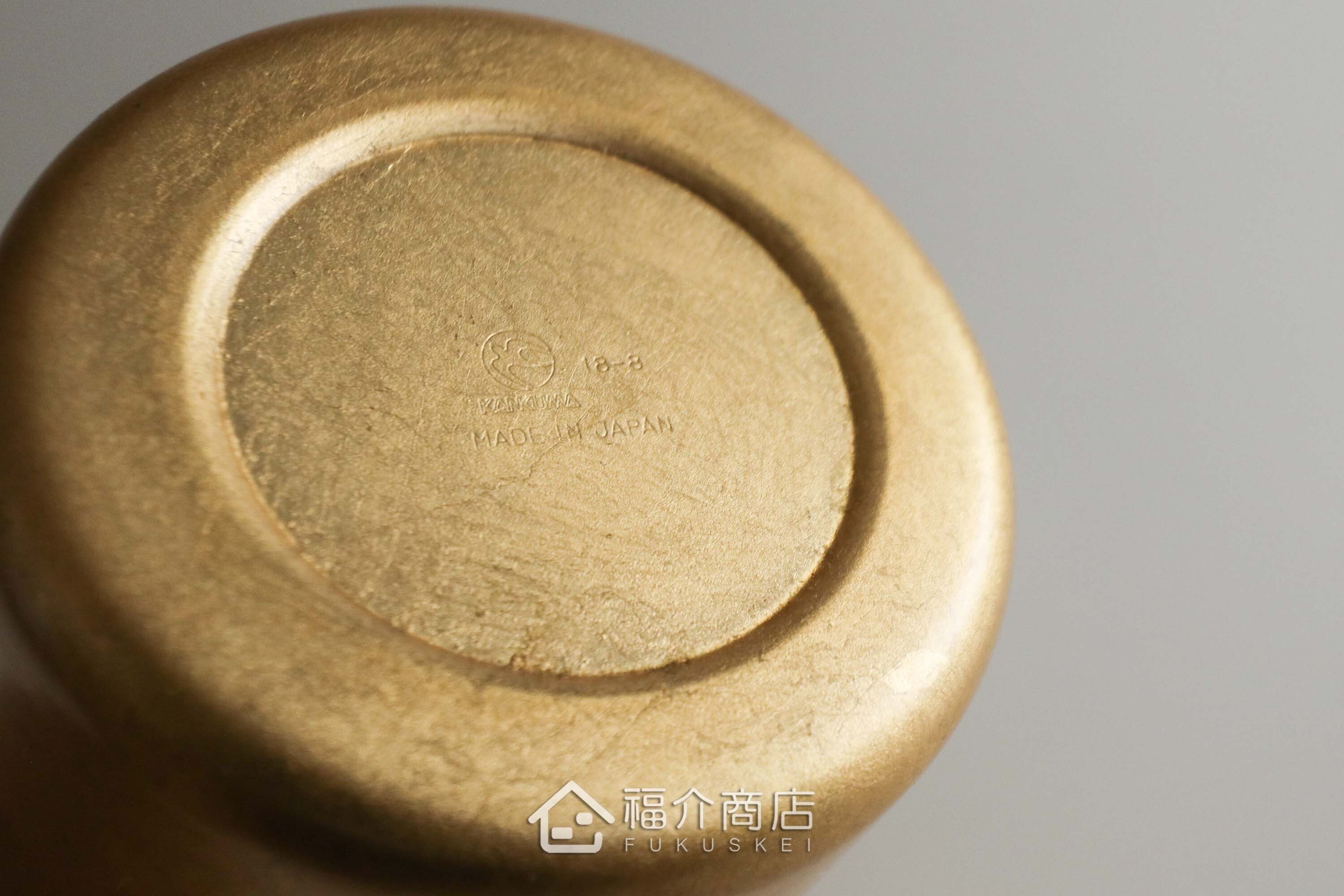 用於盛裝日本清酒用的金箔造型不鏽鋼材質雙層保溫壺