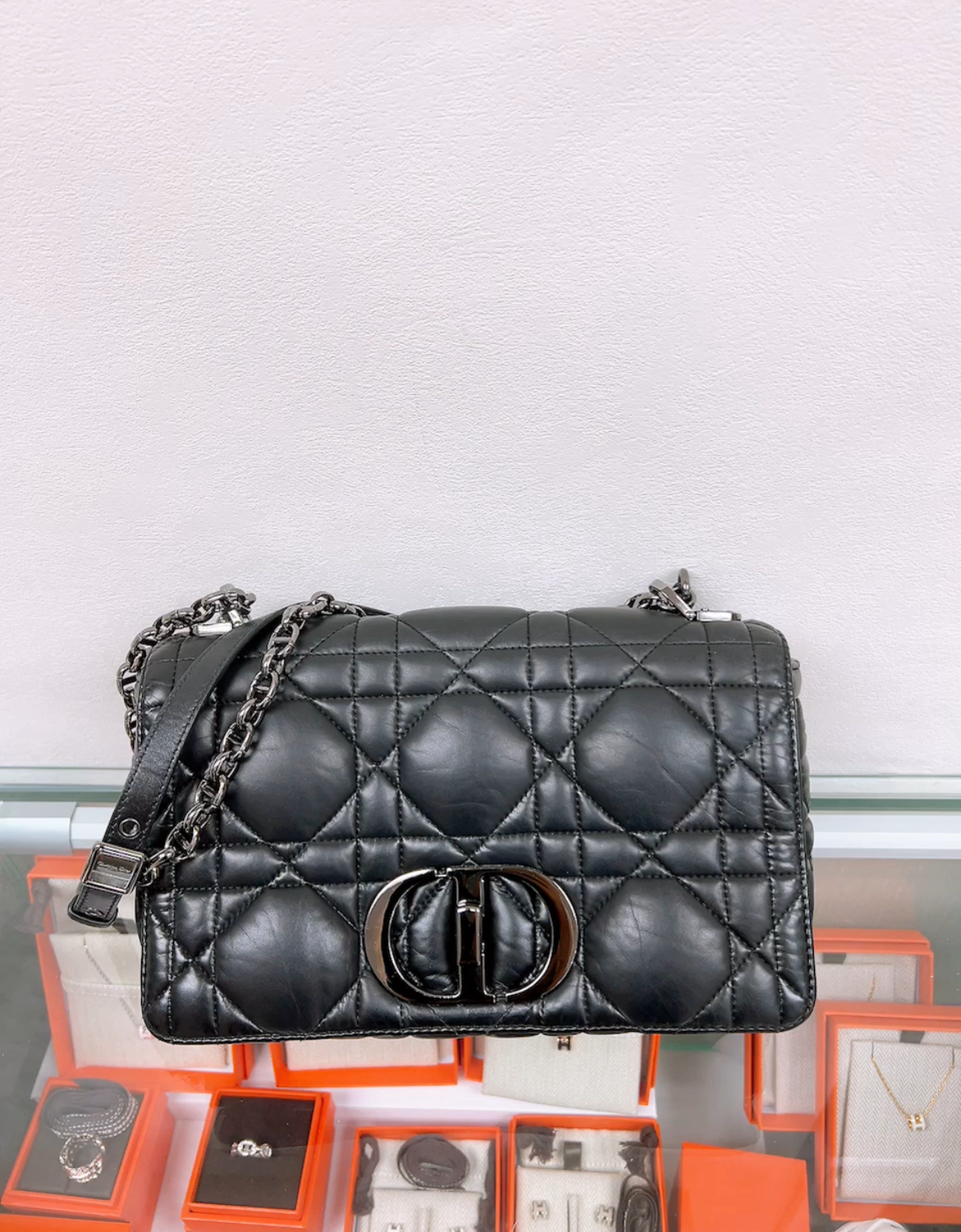 Dior caro medium so black