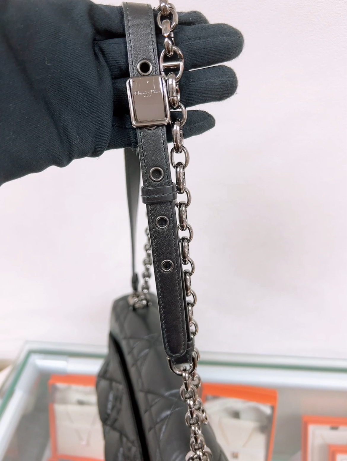 Dior caro medium so black