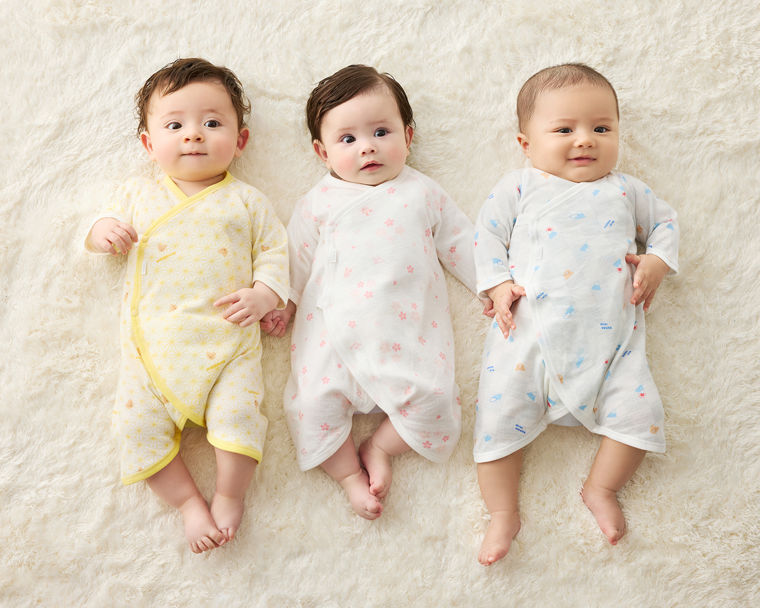 純紗針織紗布排釦長袖連身衣-藍色