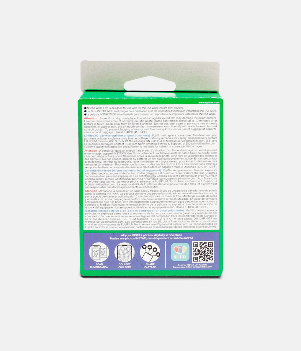 FUJIFILM instax WIDE 寬幅拍立得底片 (20張)