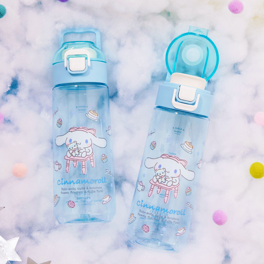 【HOUSUXI】三麗鷗大耳狗喜拿-Tritan彈蓋水瓶620ml