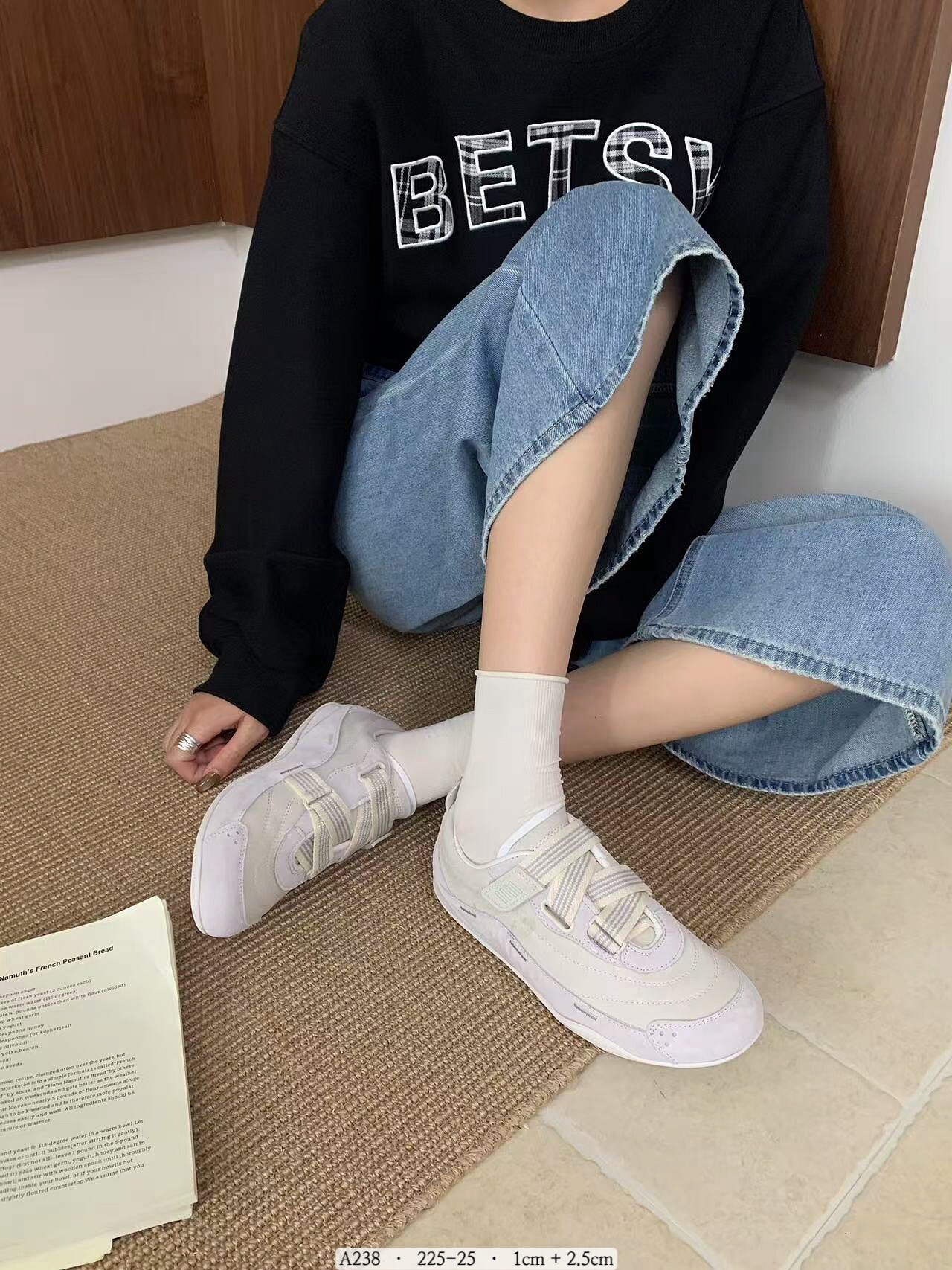 A238 韓國真皮復古魔鬼氈休閒鞋