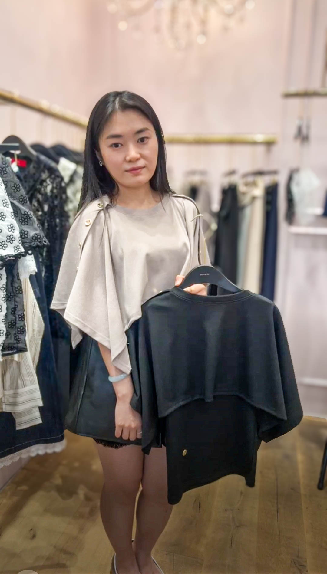 🥰PM_K8062  ▶️兩件式 肩膀扣子上衣 👉B:76-88cm L:52cm