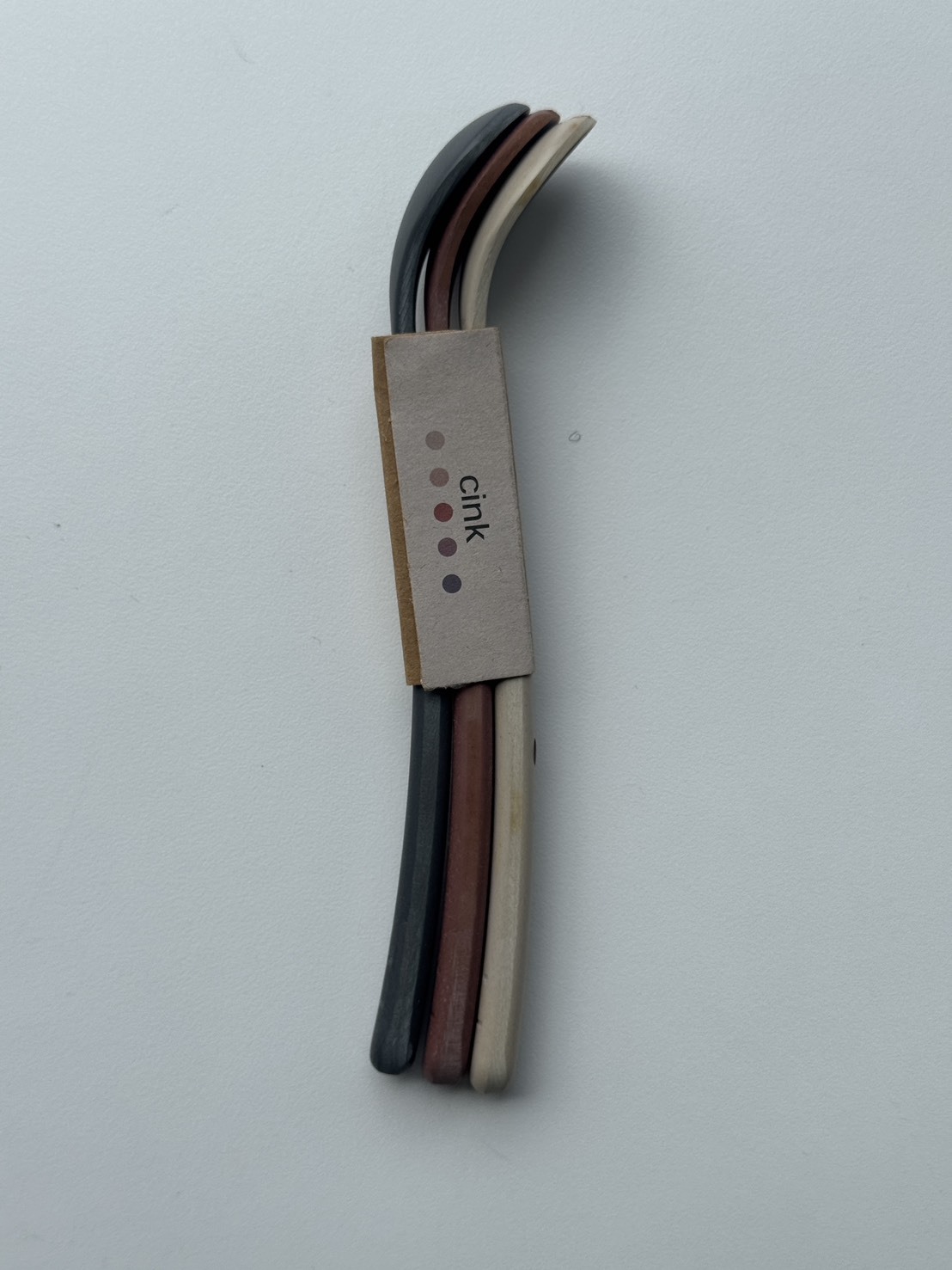 [福利品] Cink 餵食湯匙三入組 (泛黃)