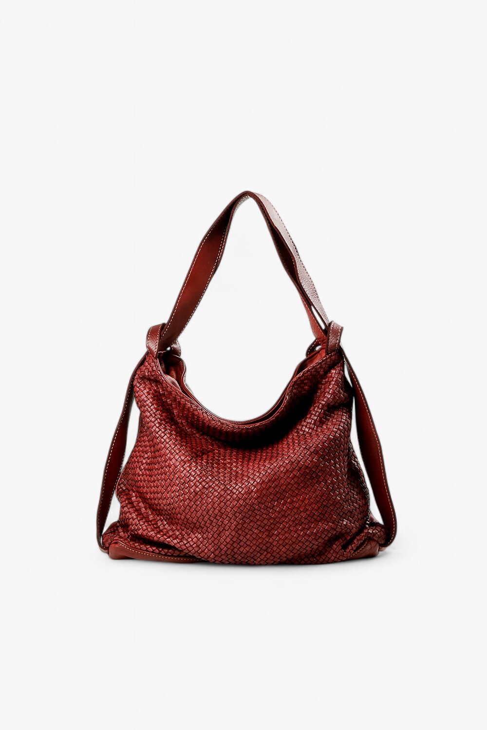 Doppia Woven 編織兩用包 紫紅