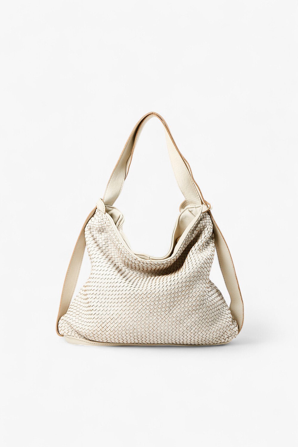 Doppia Woven 編織兩用包 米白