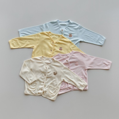 25S/S DTD竹纖維愛心鏤空系列-四色輕薄開襟衫