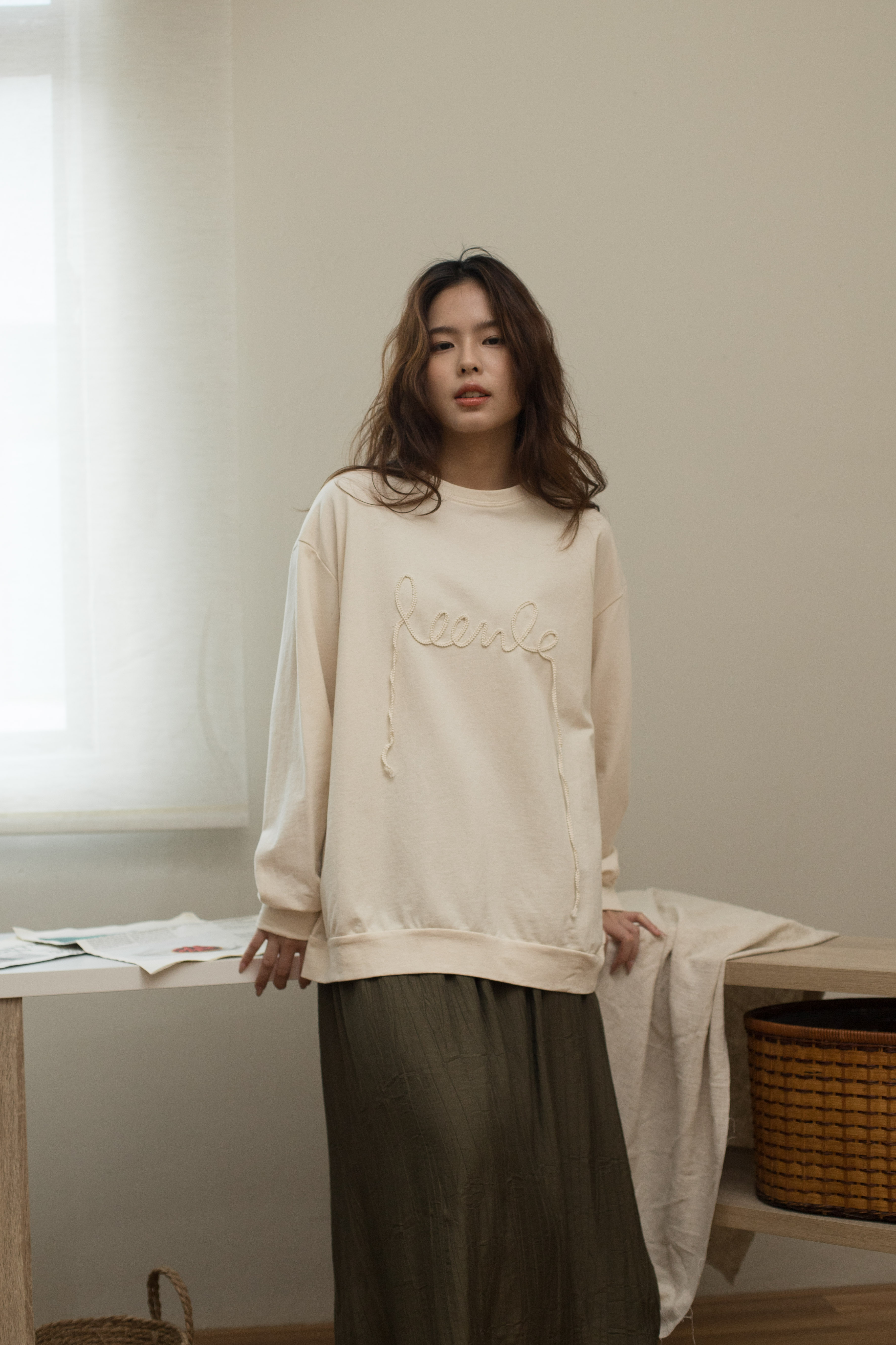 Moay Braid Pullover Beige - 2460TLBEI