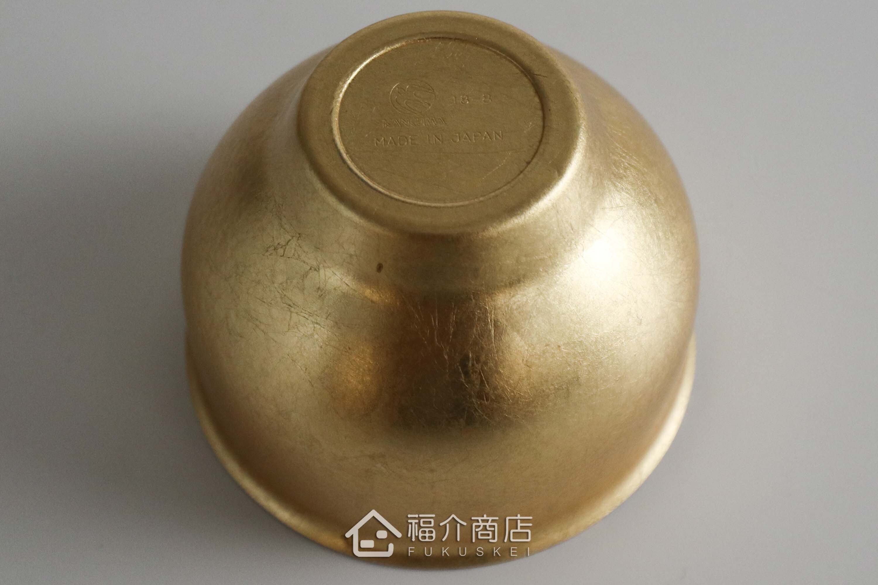 用於盛裝日本清酒用的金箔造型不鏽鋼材質50ml雙層保溫杯