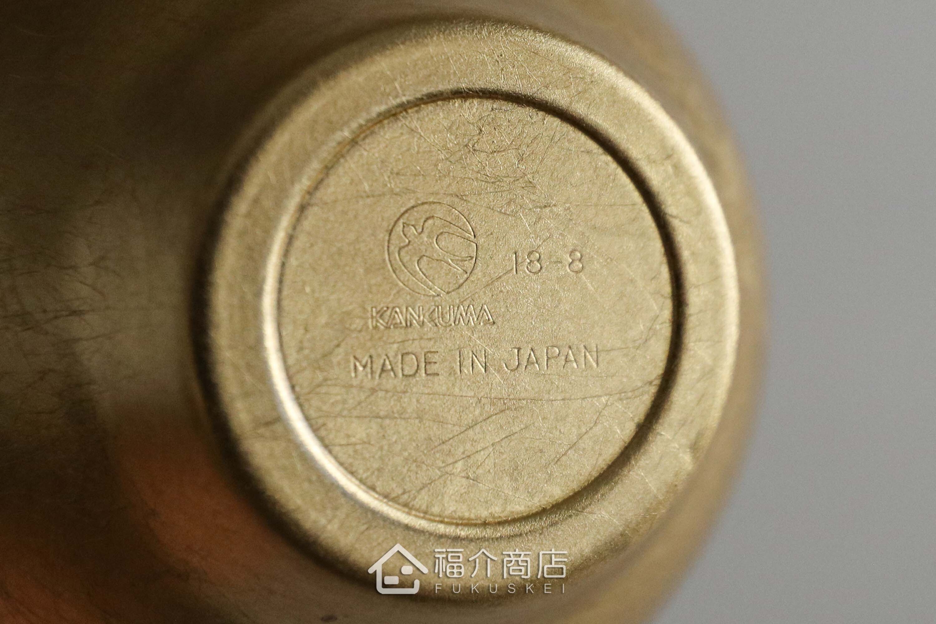 用於盛裝日本清酒用的金箔造型不鏽鋼材質50ml雙層保溫杯