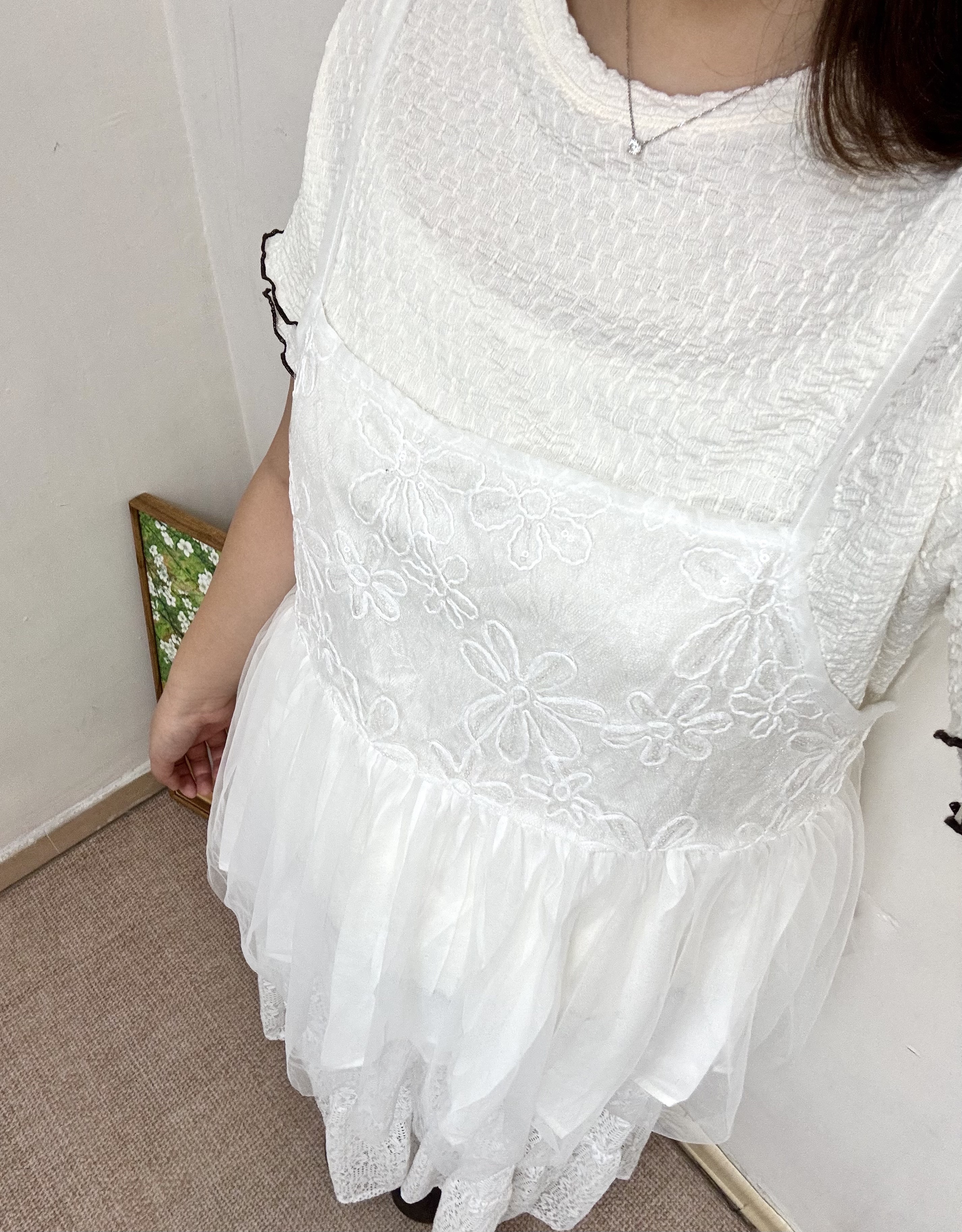 細閃花花綁帶外搭