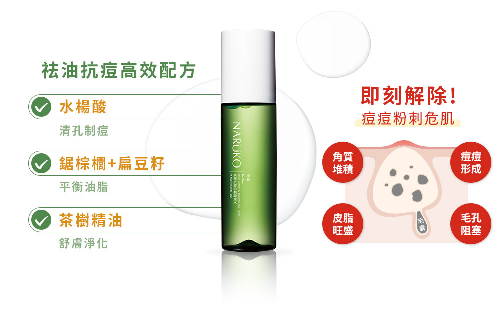 NARUKO 牛爾 茶樹抗痘粉刺調理水150ml