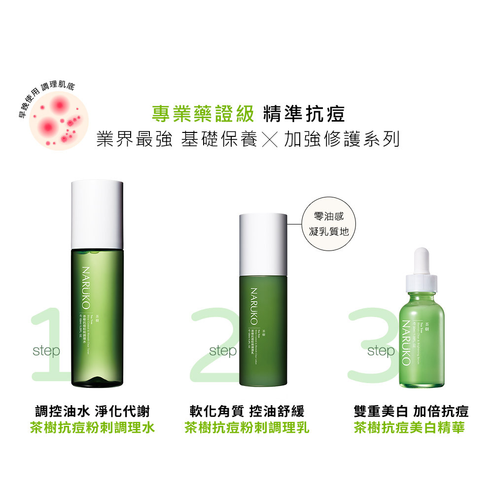NARUKO 牛爾 茶樹抗痘粉刺調理水150ml