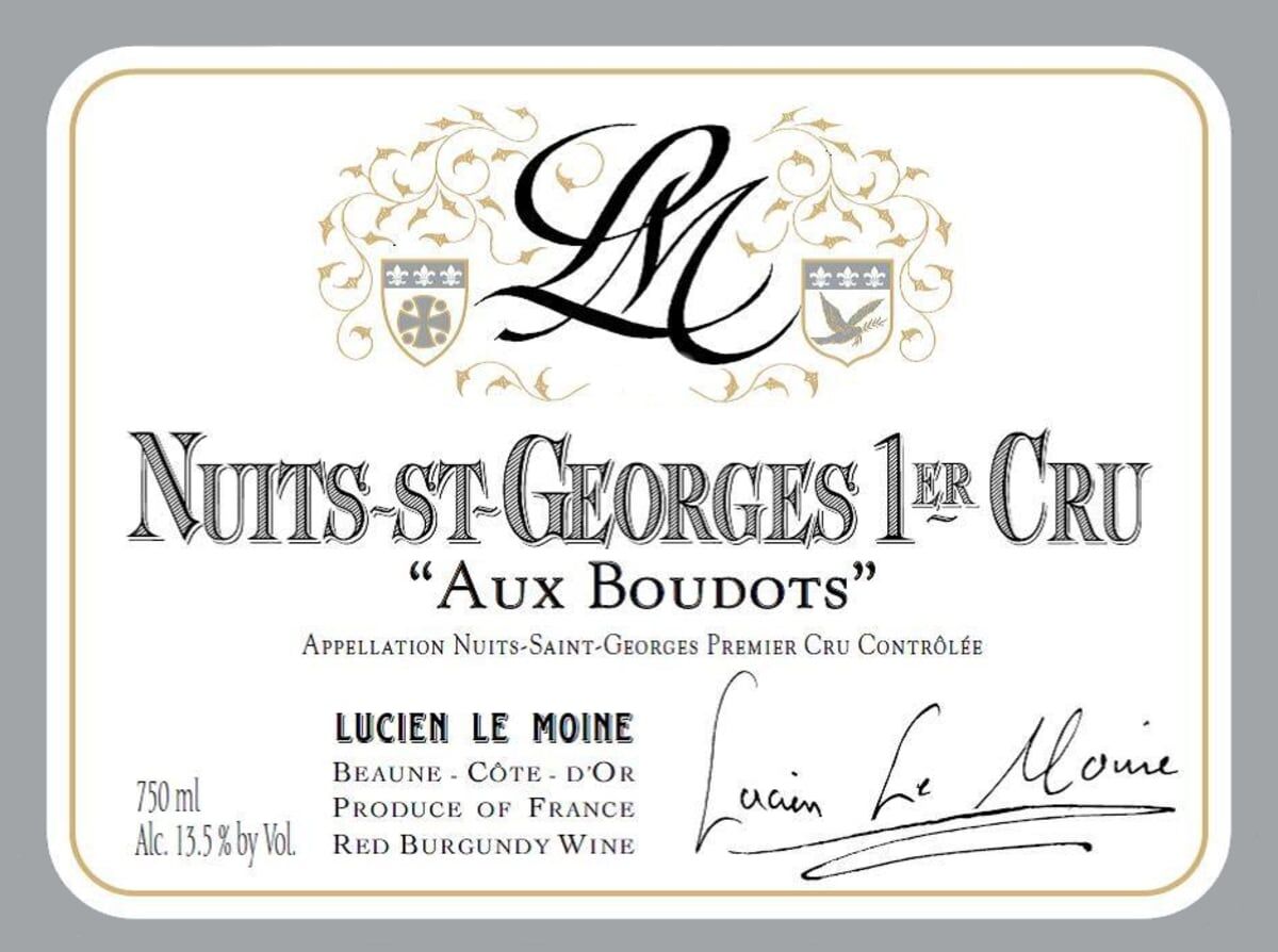 Lucien Le Moine Nuits Saint Georges 1er Cru Aux Boudots 2022