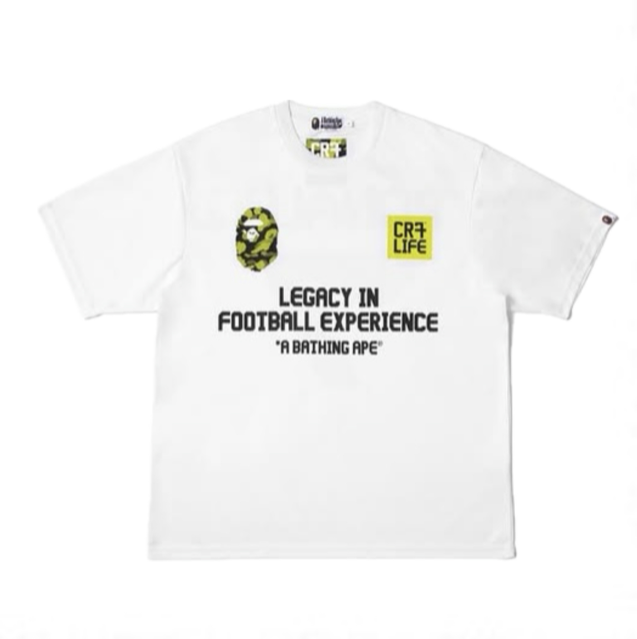 A BATHING APE BAPE X CR7 LIFE C羅 球衣 背後 7 黑色/白色-1L73109922