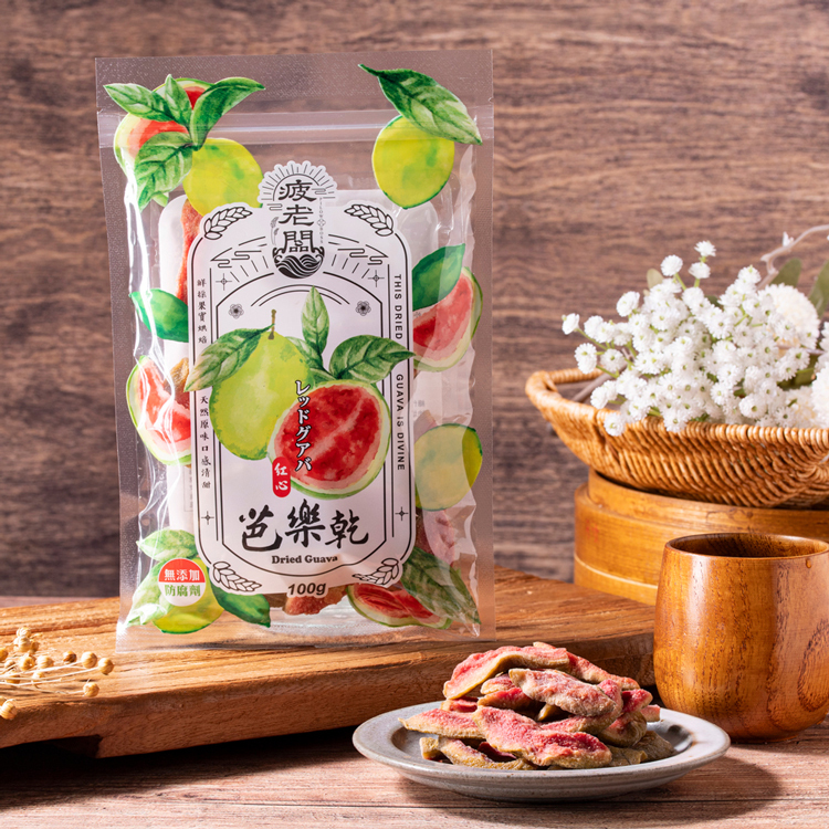 【FUN JIA】紅心芭樂乾100g/包