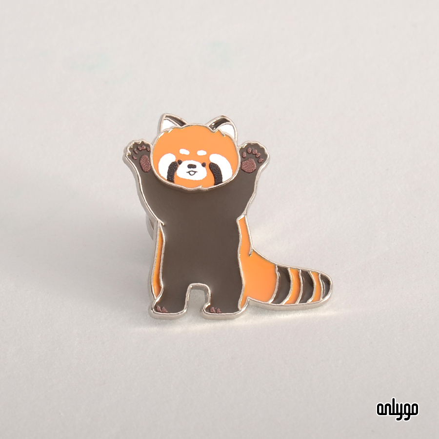 世界動物図鑑バッジ｜レッサーパンダ