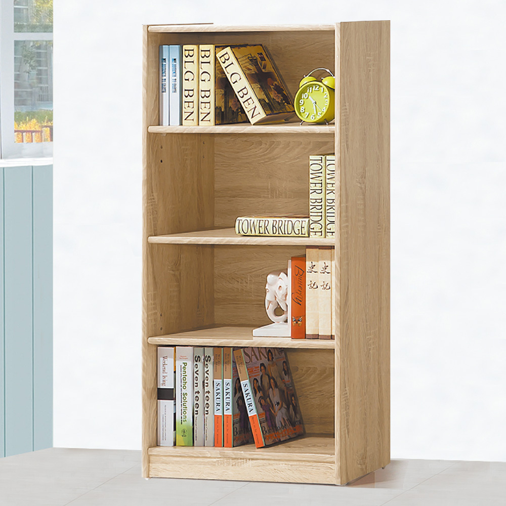 泰尼2尺開放式4格書櫃/收納櫃