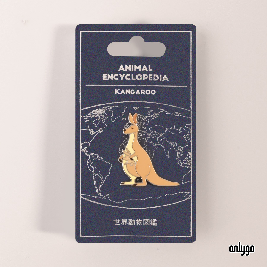 世界動物図鑑バッジ｜カンガルー