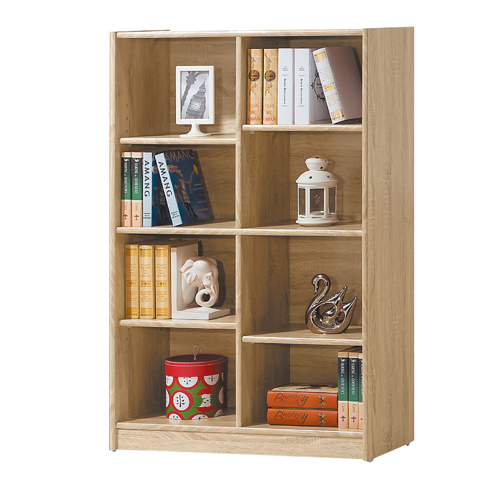 泰尼2.7尺開放式8格書櫃/收納櫃