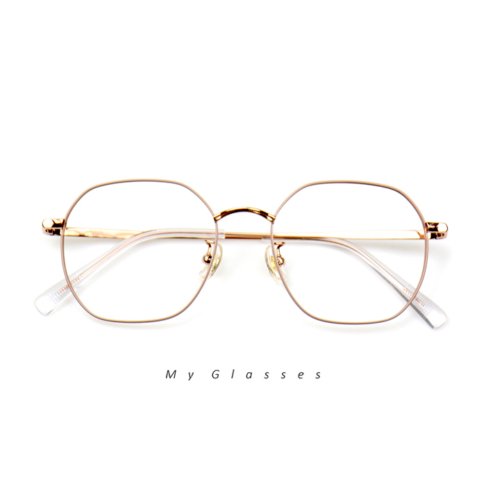 C449鈦金屬多邊形眼鏡