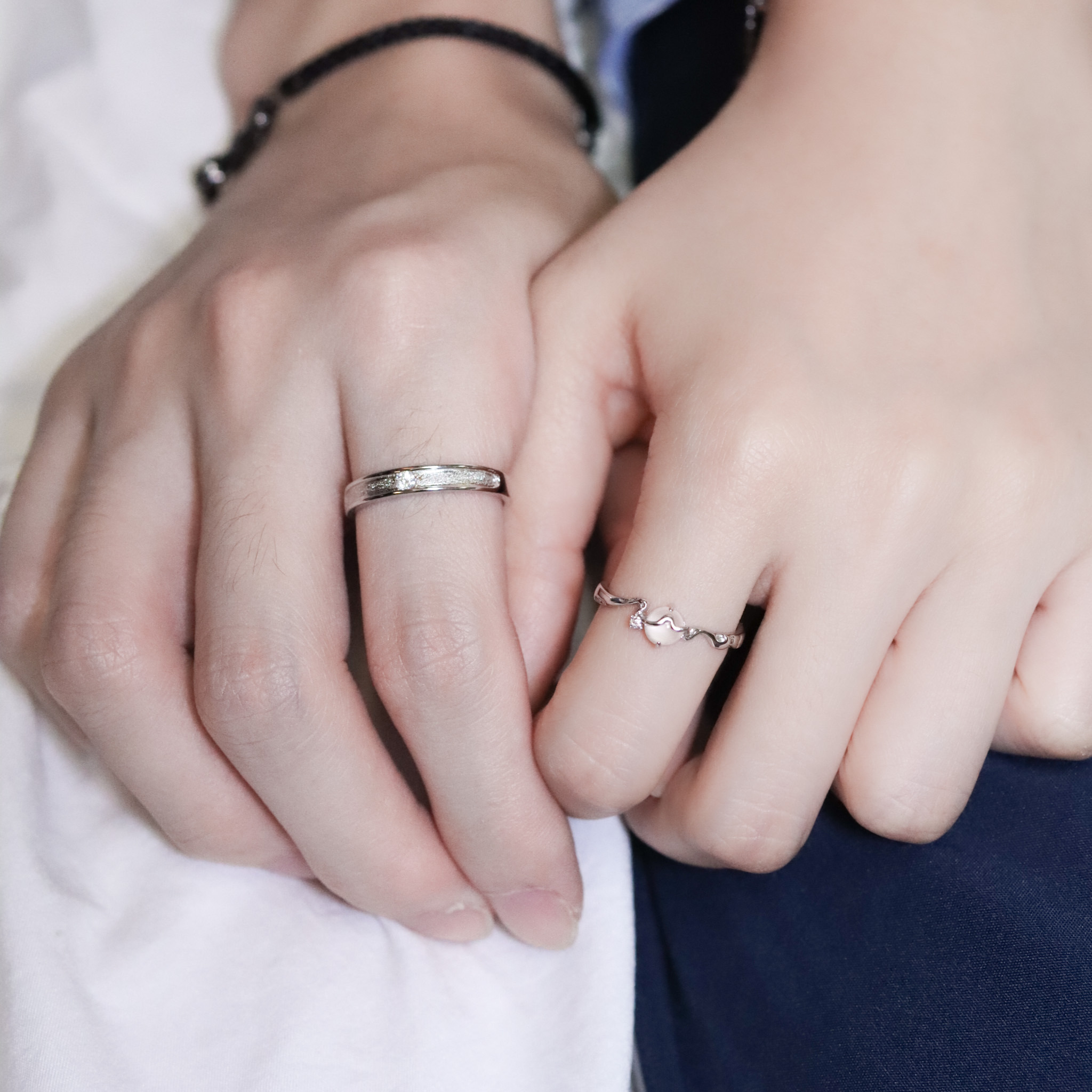 | 925銀・白金・琉璃 | 最初的月光情侶戒指 （男款 /女款）  | RI0873 |