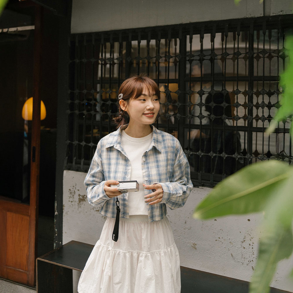 Check pattern short sleeve shirt, two colors available【01025627】in stock+pre-order