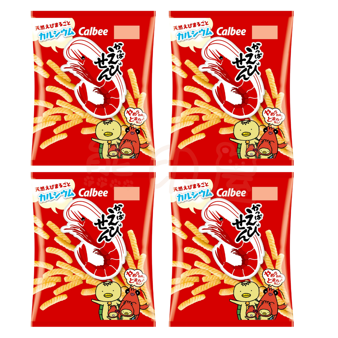 日本卡樂B 原味蝦條 26g X 4