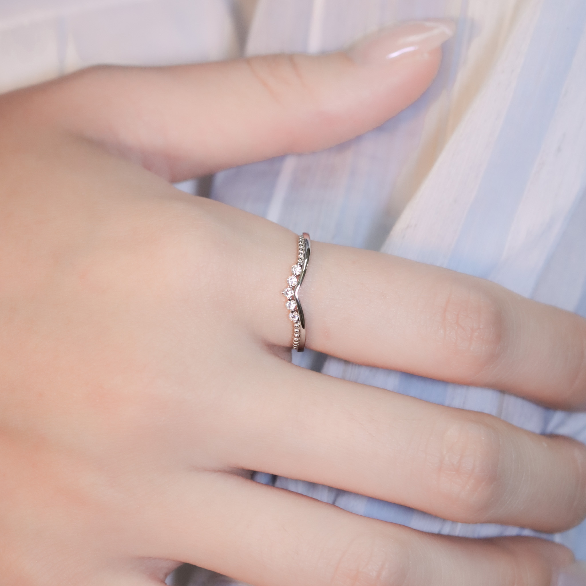 | 925純銀・白金 | 小珍惜戒指 | RI0939 |